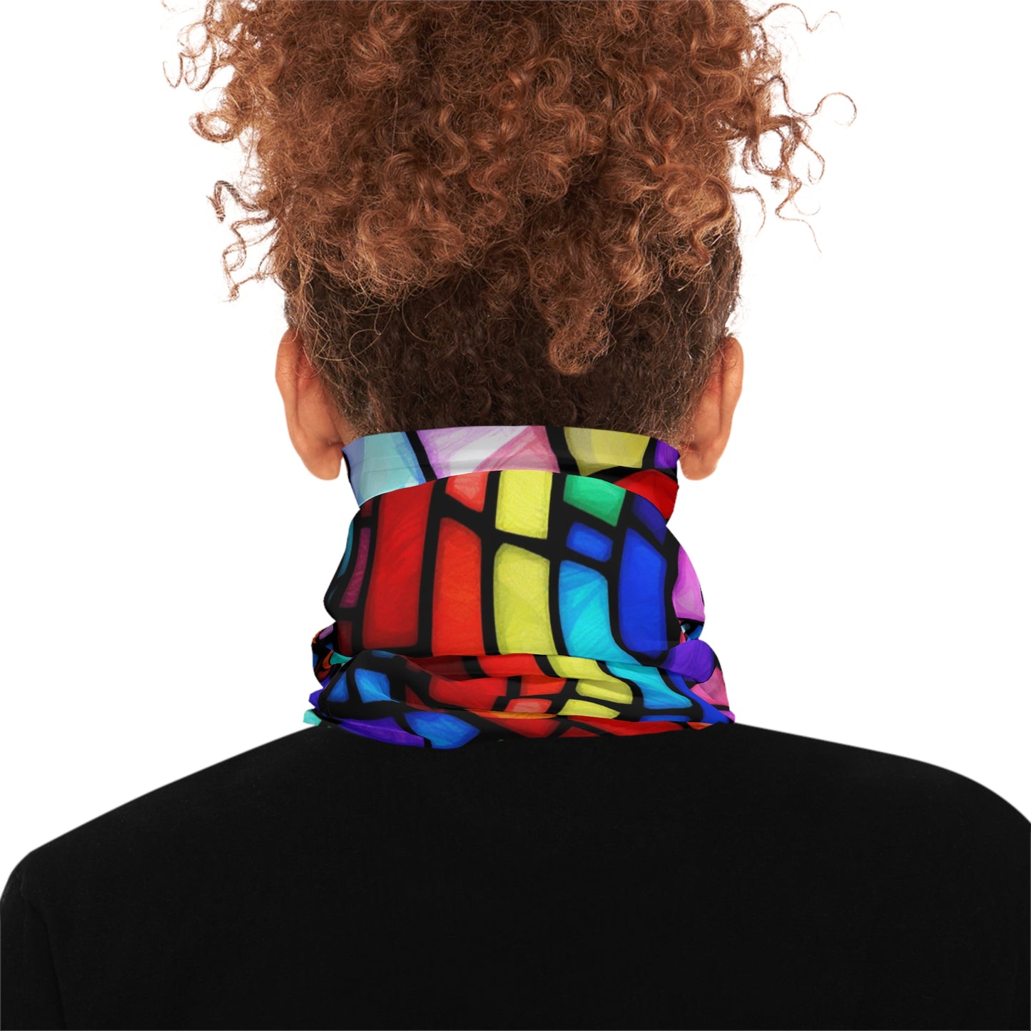 Stained Glass Rainbow Neck Gaiter LGBTQ