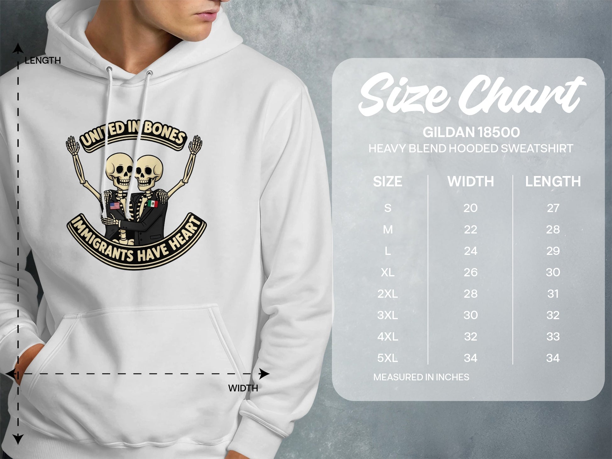 United In Bones Immigrants Have Heart product type