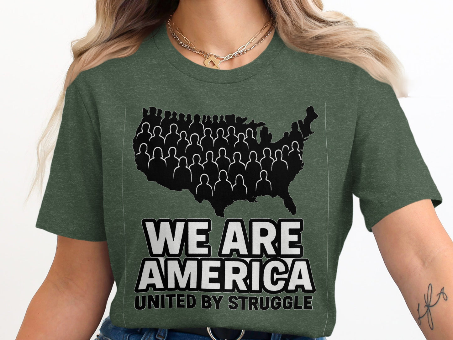 We Are America United by Struggle Graphic T-Shirt product type