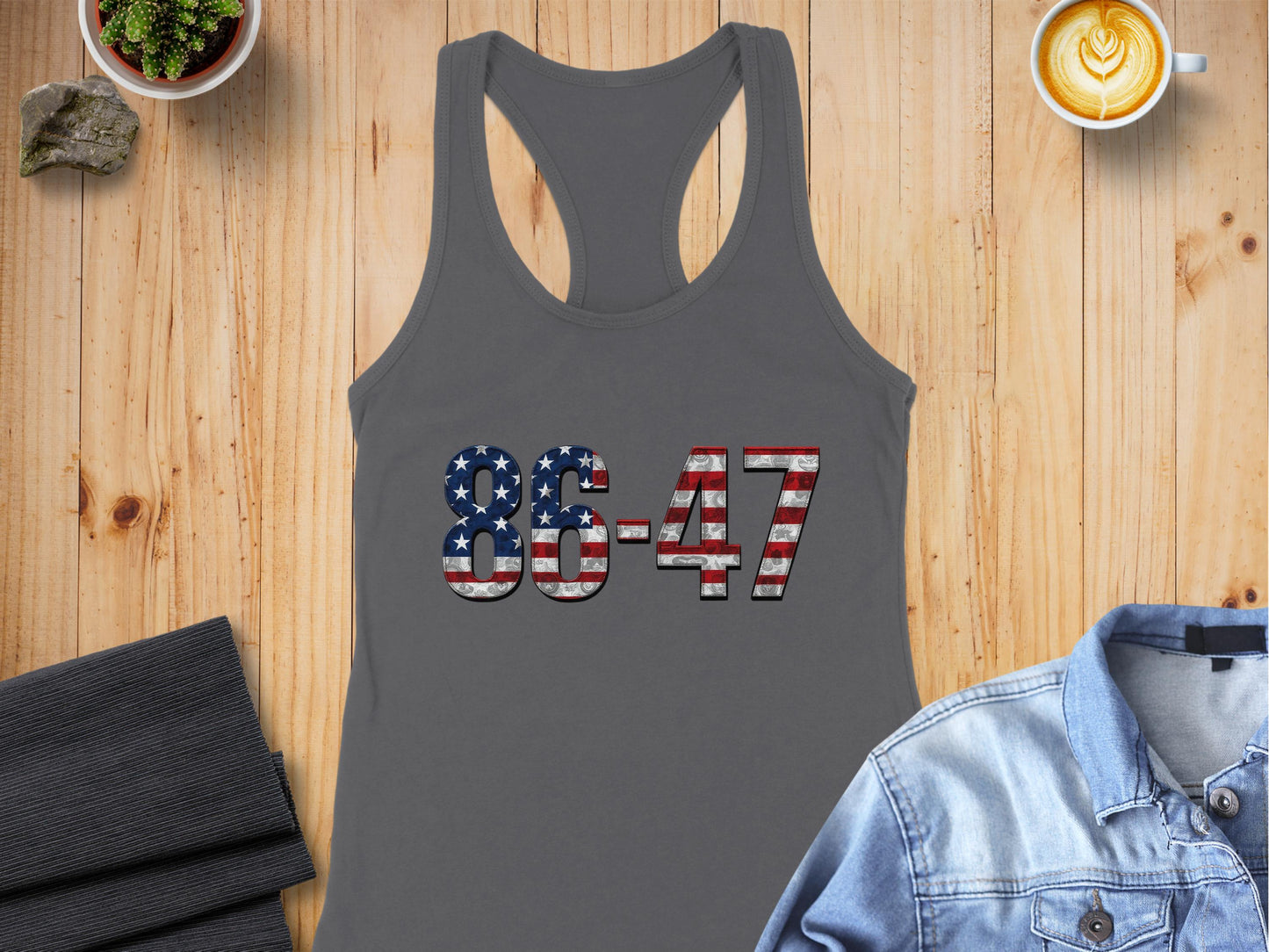 Patriotic 86-47 Graphic Racerback Tank Top product