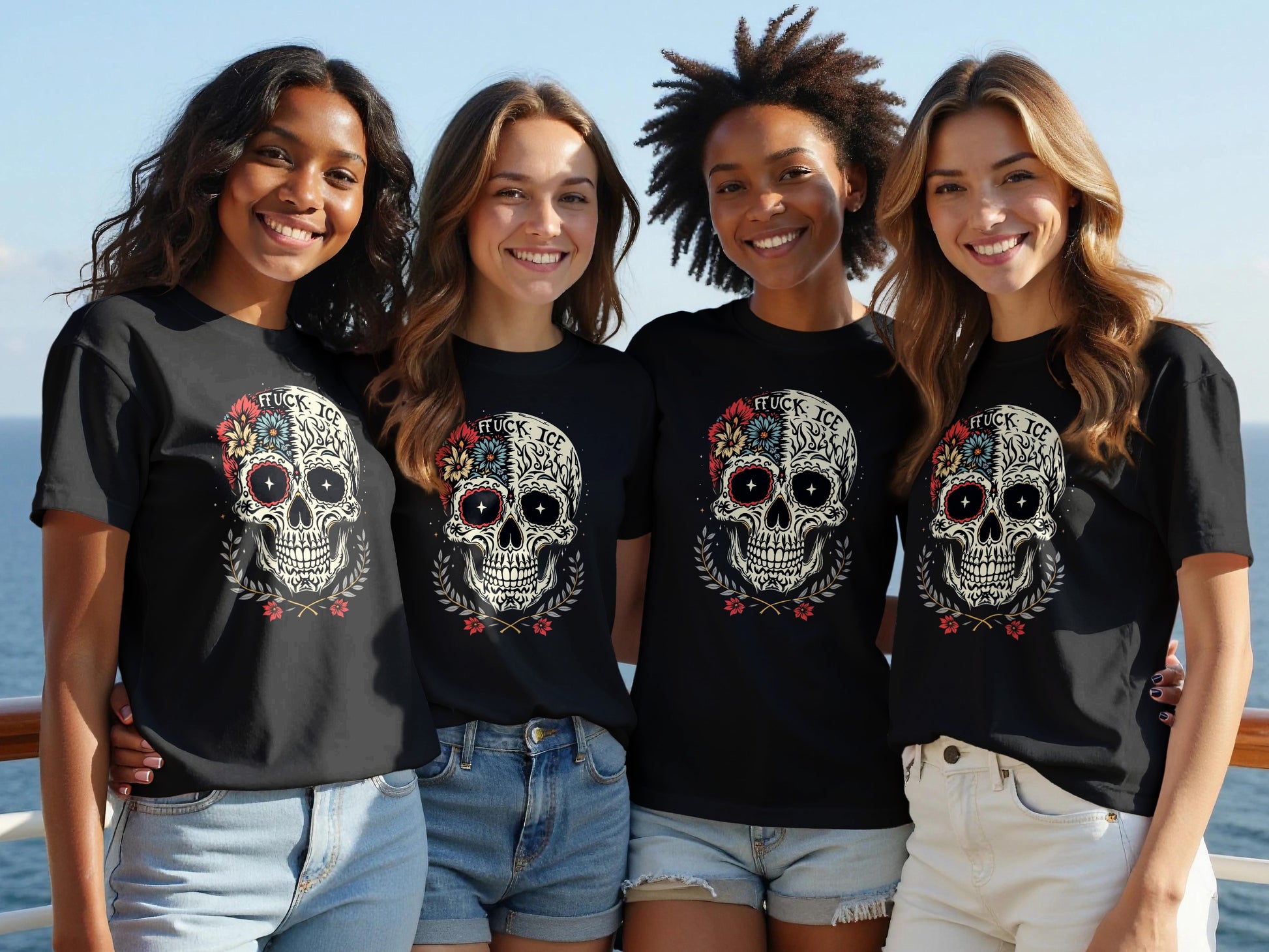 Day of the Dead Skull Design Inspirational Shirt product