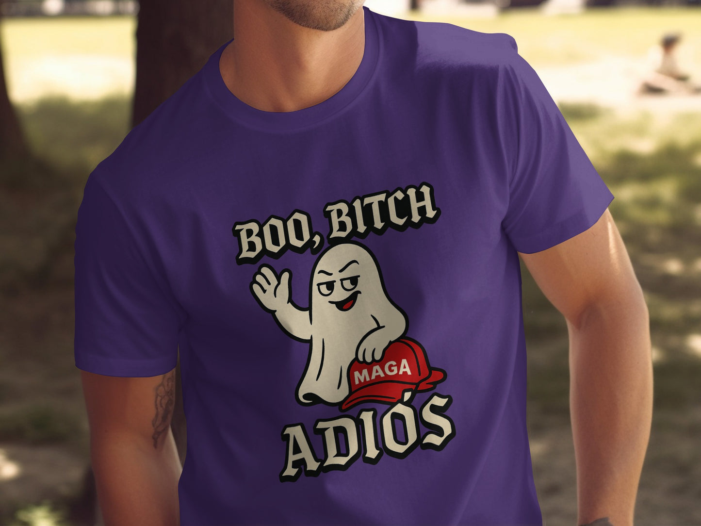 Boo Bitch Adiós Graphic Ghost T-Shirt product type
