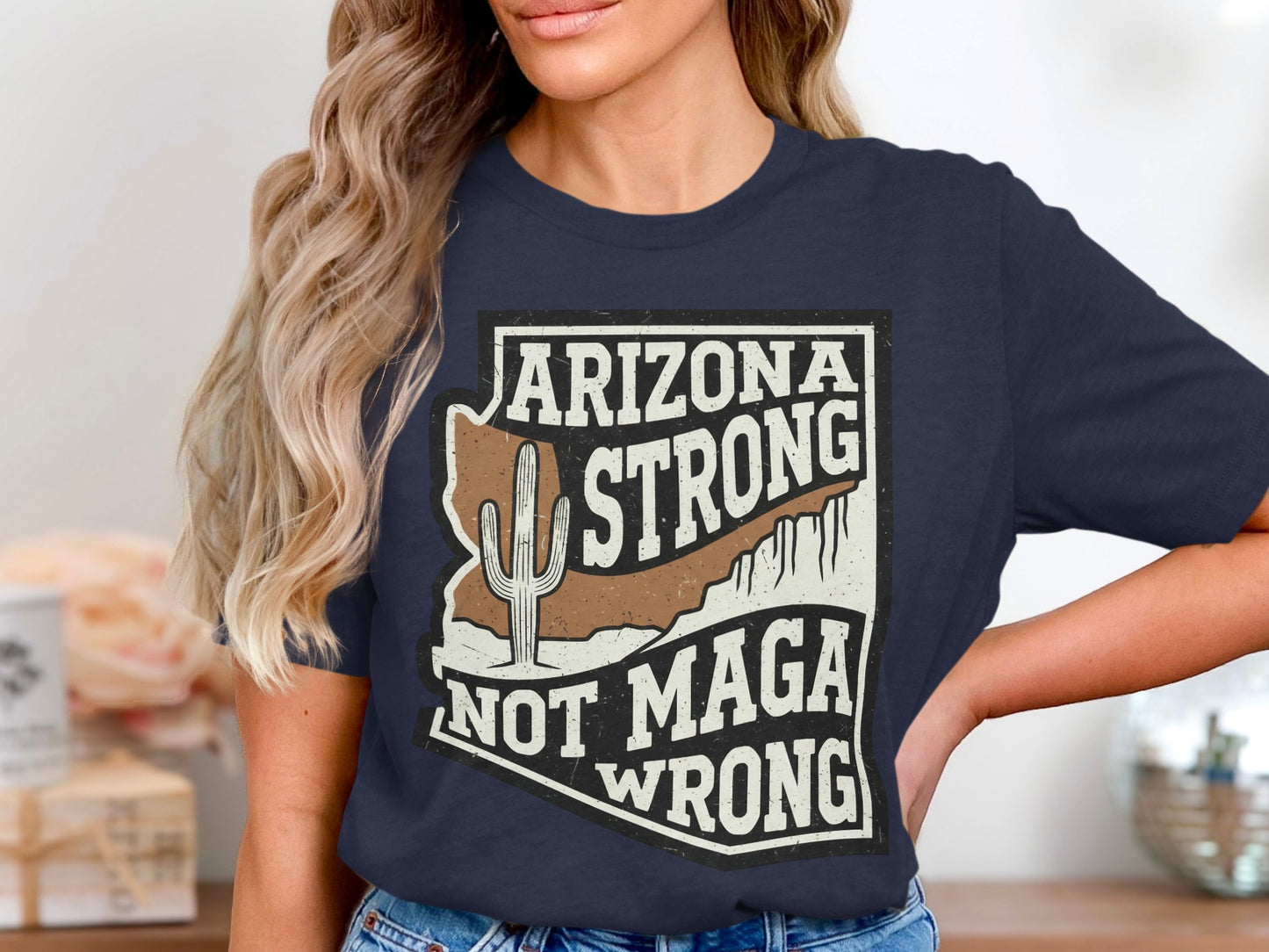 Arizona Strong Not Maga Wrong Graphic Tee product