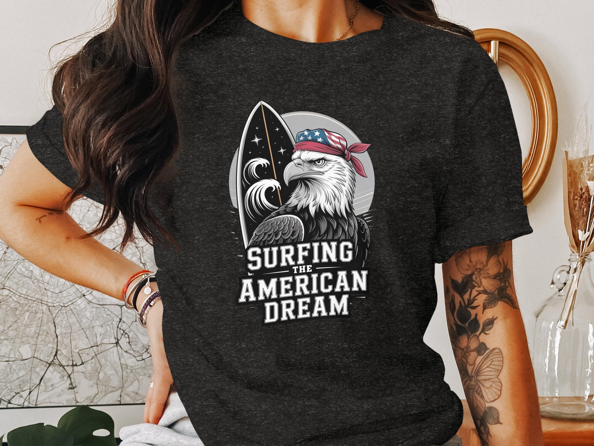 Surfing The American Dream Graphic Tee product