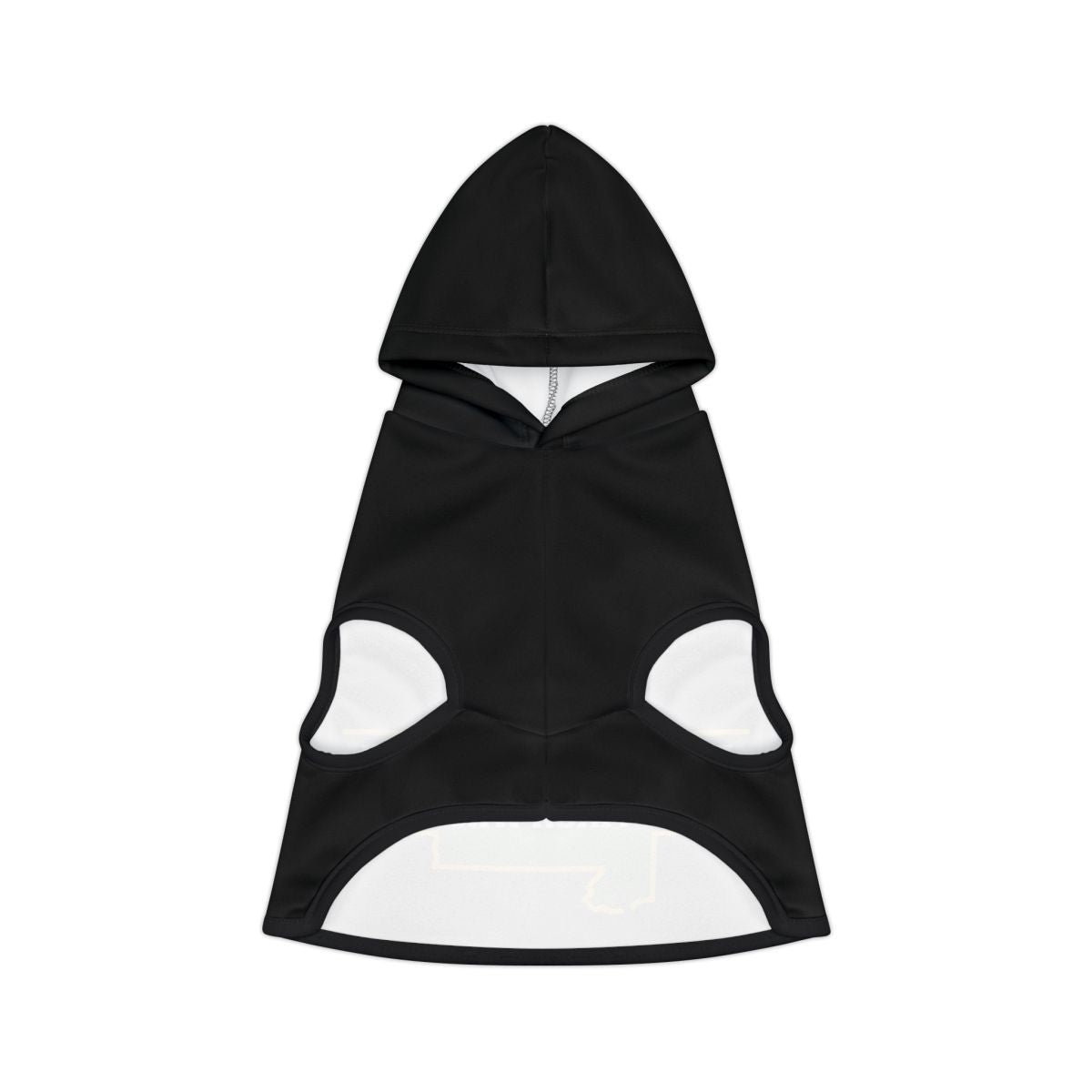 Stylish Black Hooded Pet Sleeveless Apparel for Dogs
