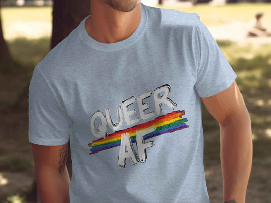 Pride Shirts - Vibrant Queer AF Design Tees for LGBTQ+ Support