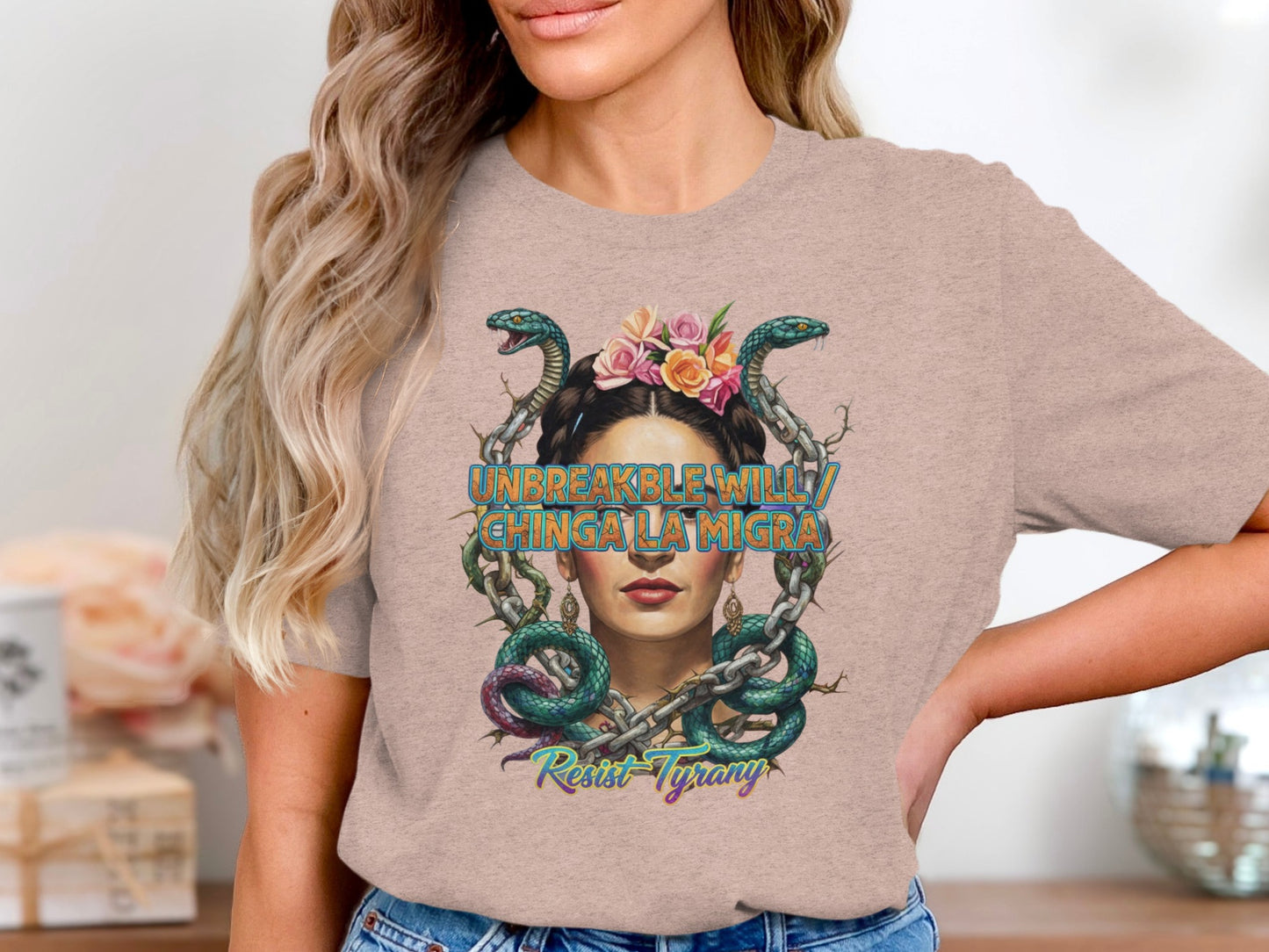Unbreakable Chinga La Migra Resist Tyranny Shirt product