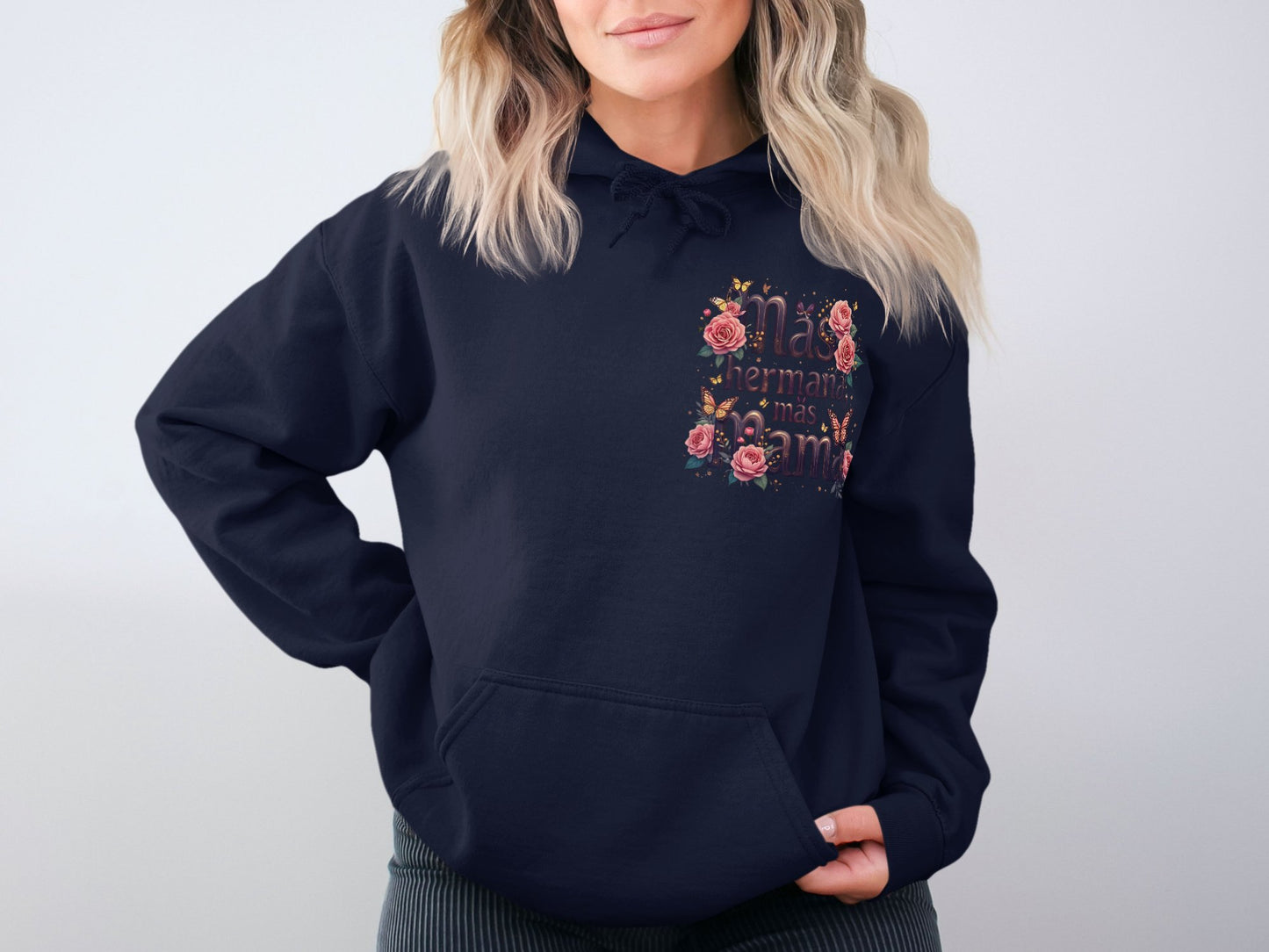 Nadie Hermana Mas Mama Floral Hoodie product type