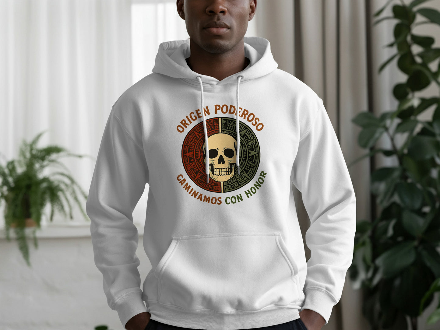Origen Poderoso Mexican Skull Design Hoodie product