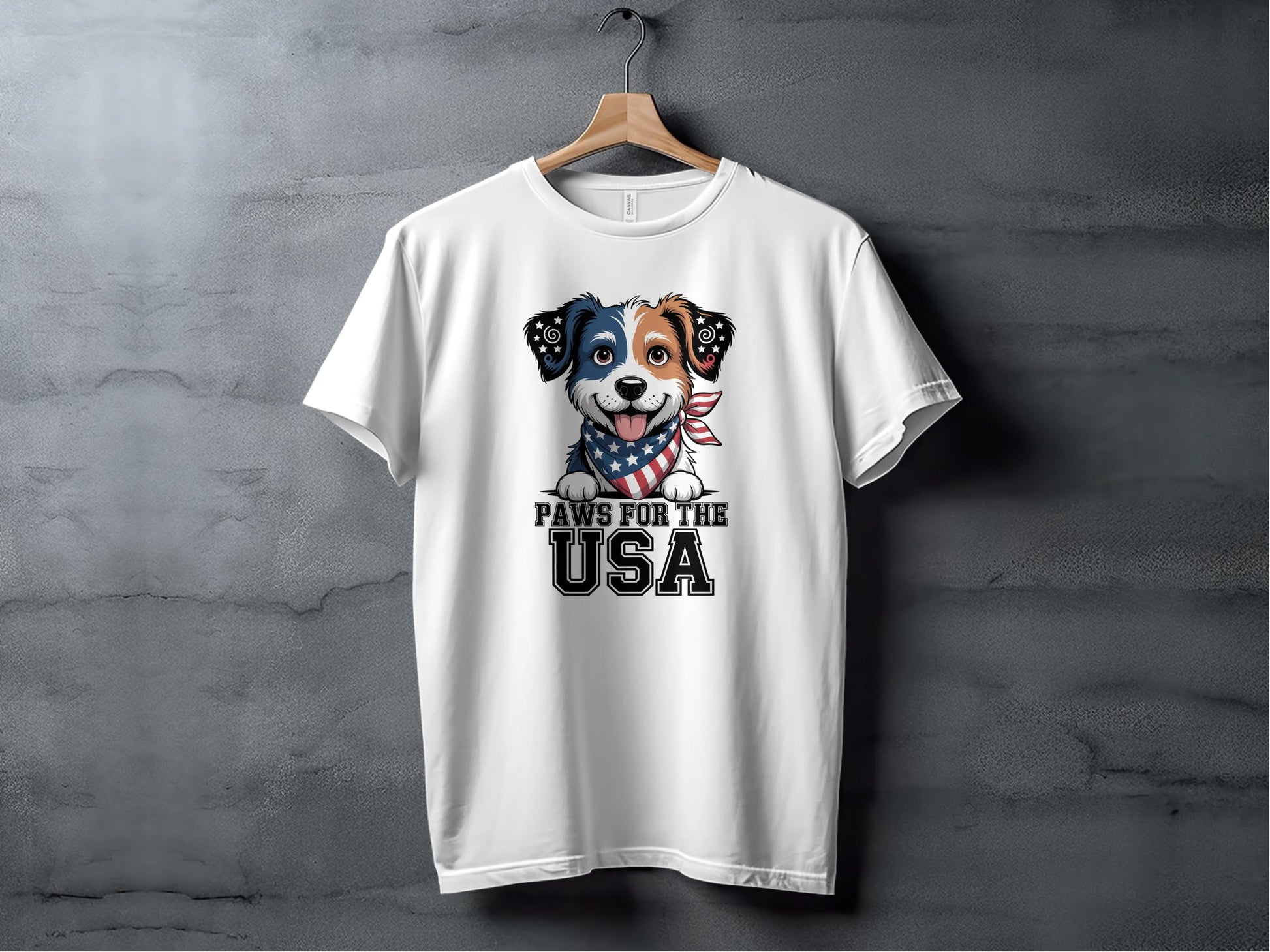 Paws for the USA Graphic Dog T-shirt product type