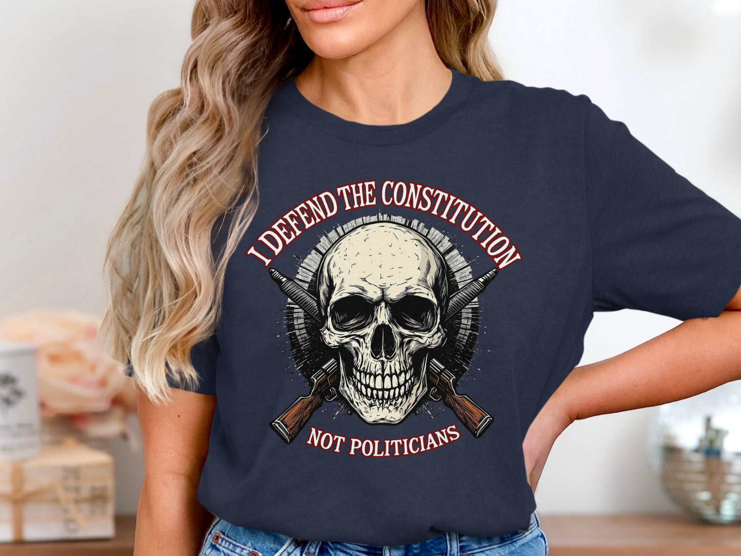 I Defend the Constitution Not Politicians T-shirt