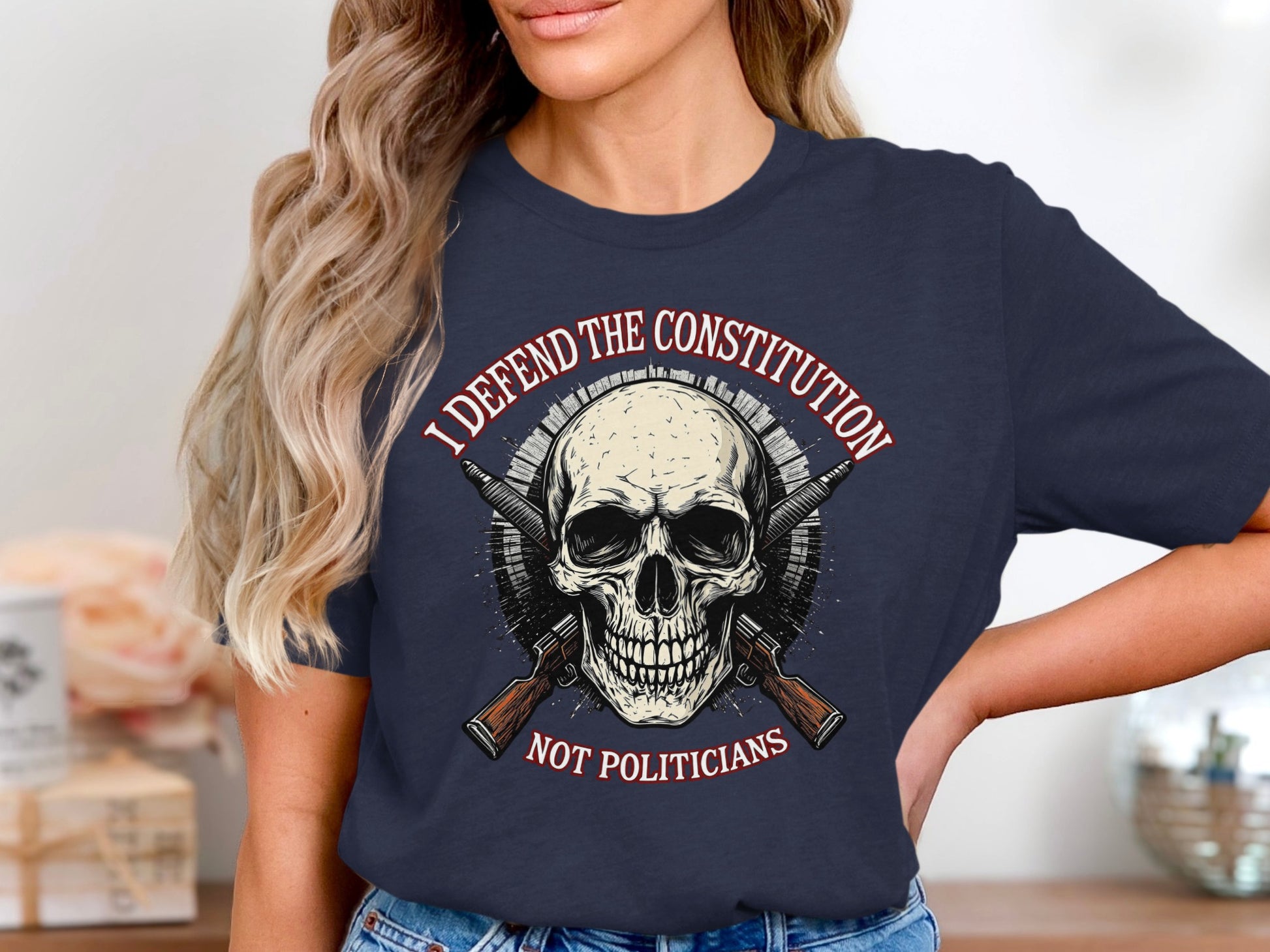 I Defend the Constitution Not Politicians T-shirt