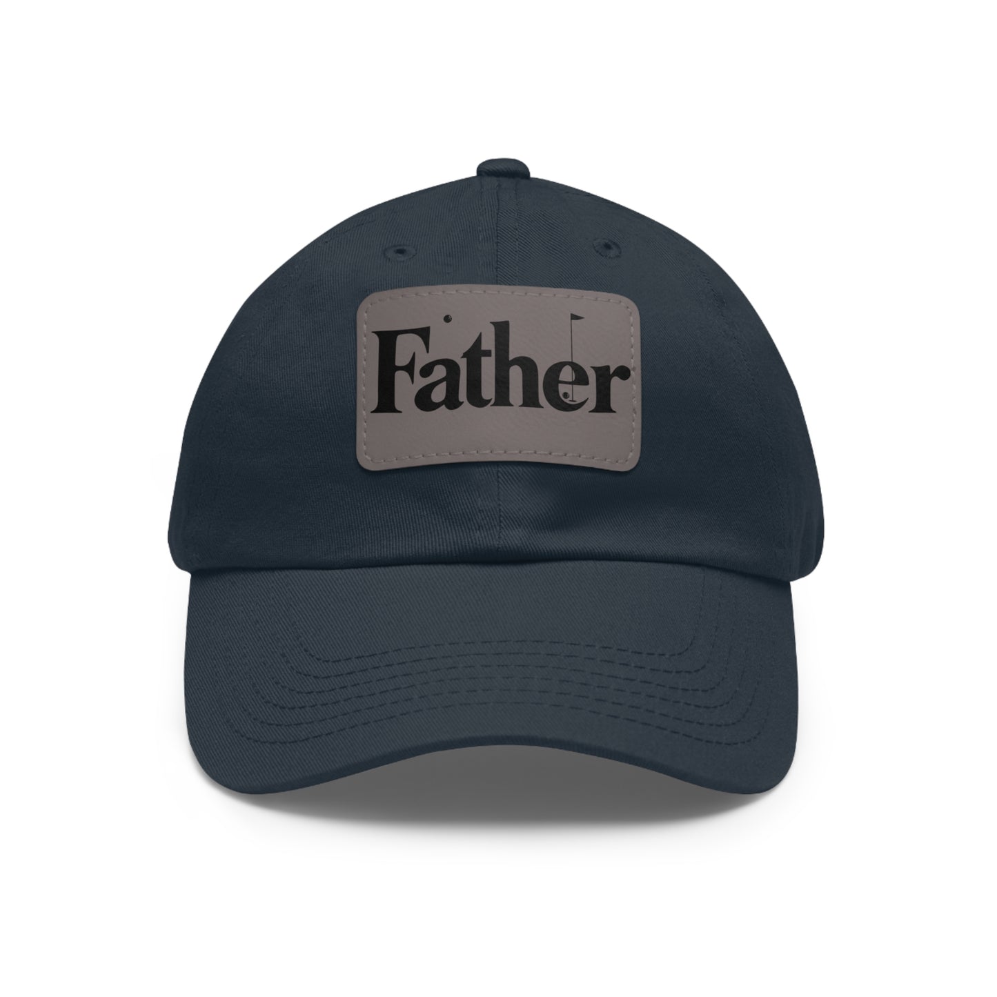 Stylish Father Dad Hat with Leather Patch - Perfect Gift for Dads