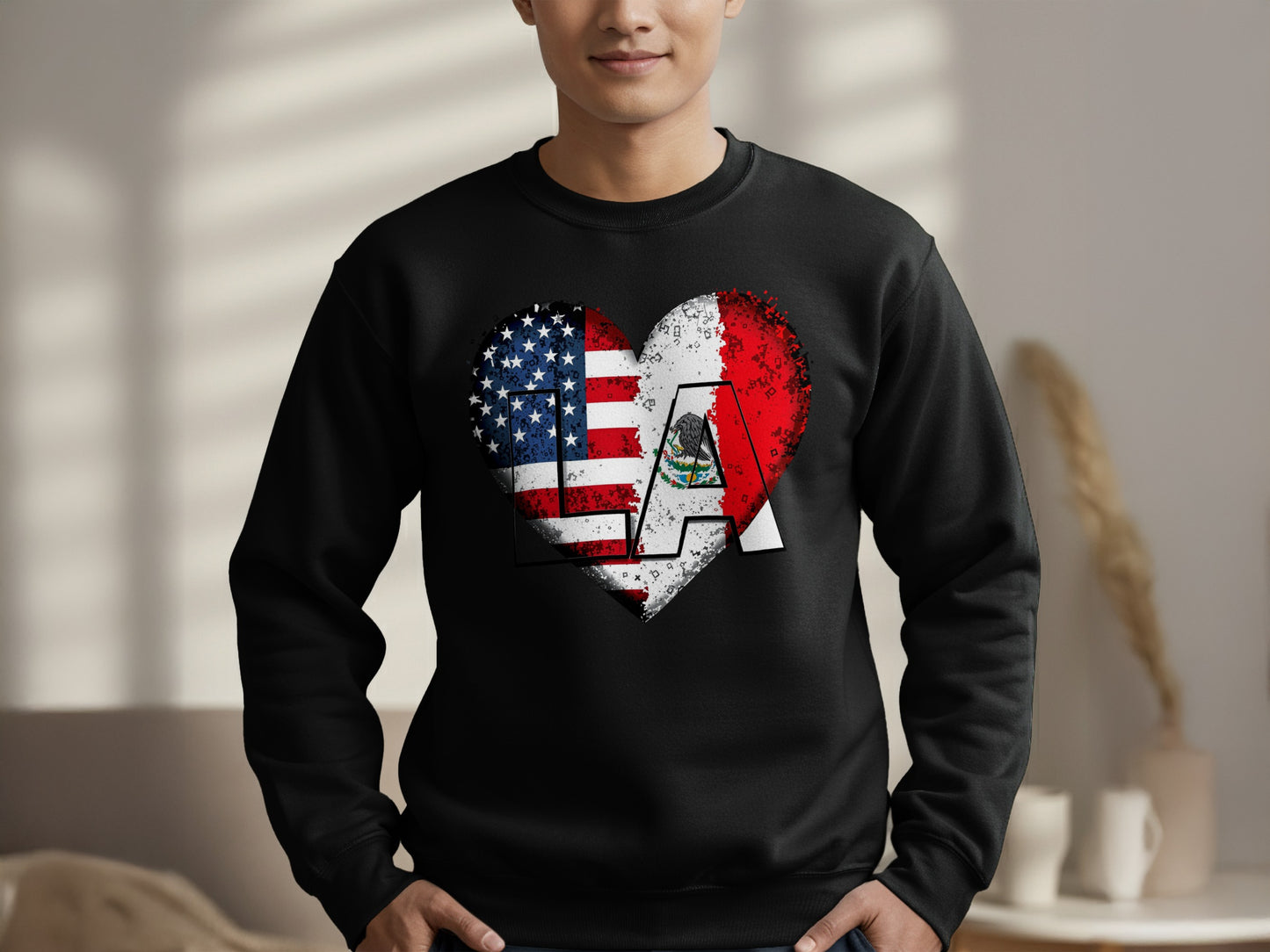 Heart LA Design American Flag Printed Sweatshirt product type