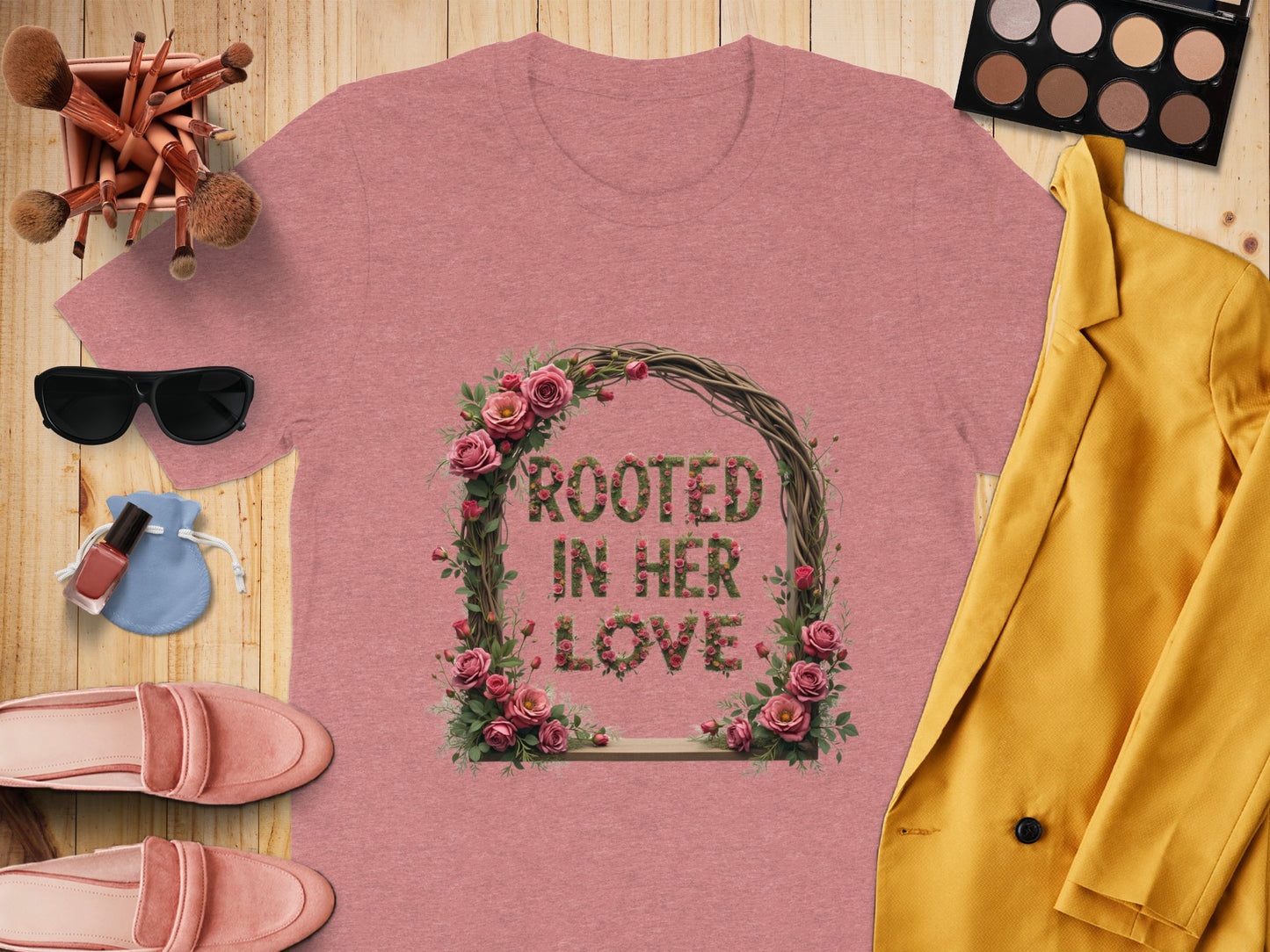 Rooted in Her Love Floral Graphic Tee product type
