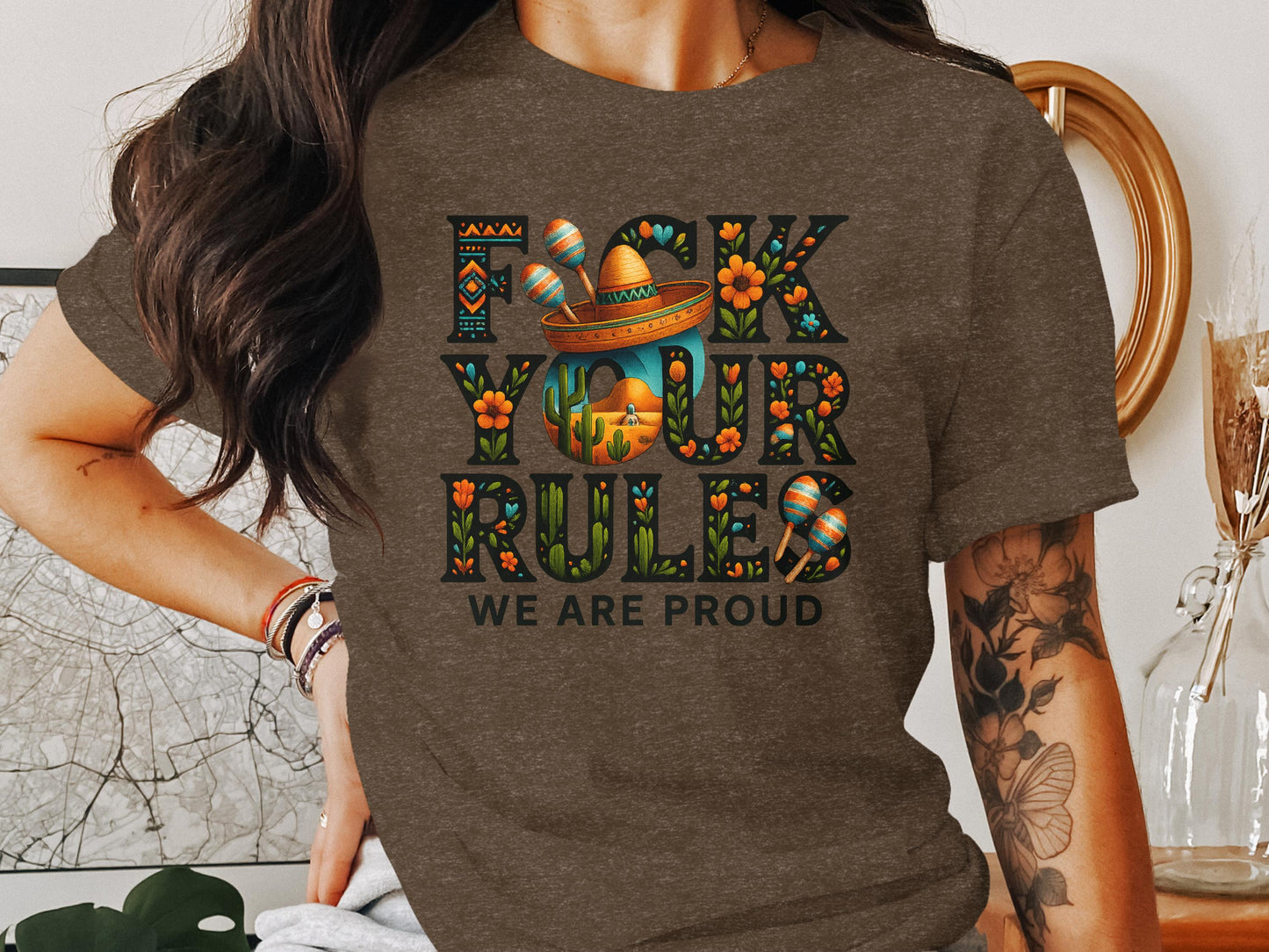 Unique F*ck Your Rules Graphic T-Shirt product