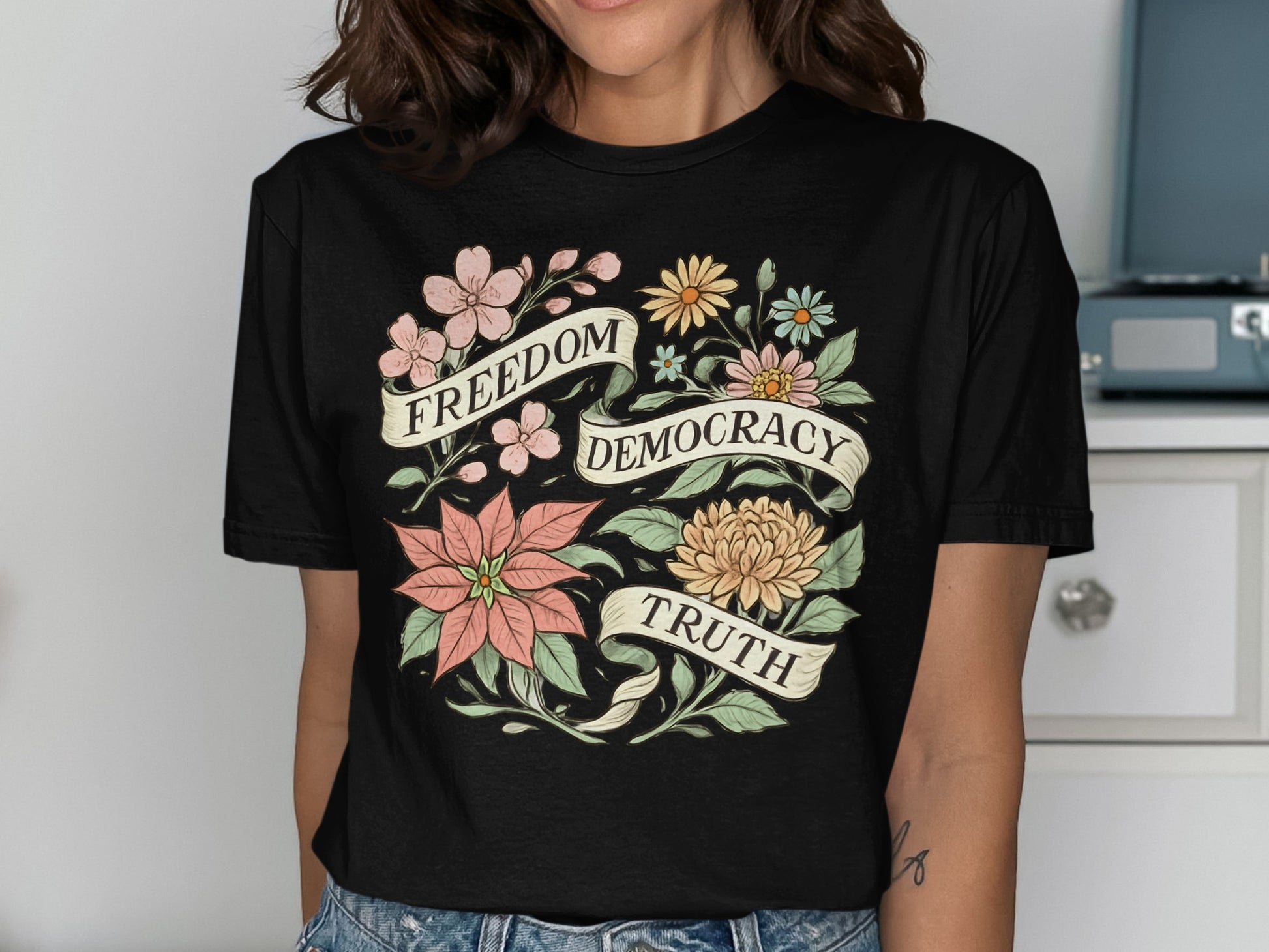 Freedom Democracy Truth Graphic T-Shirt product type