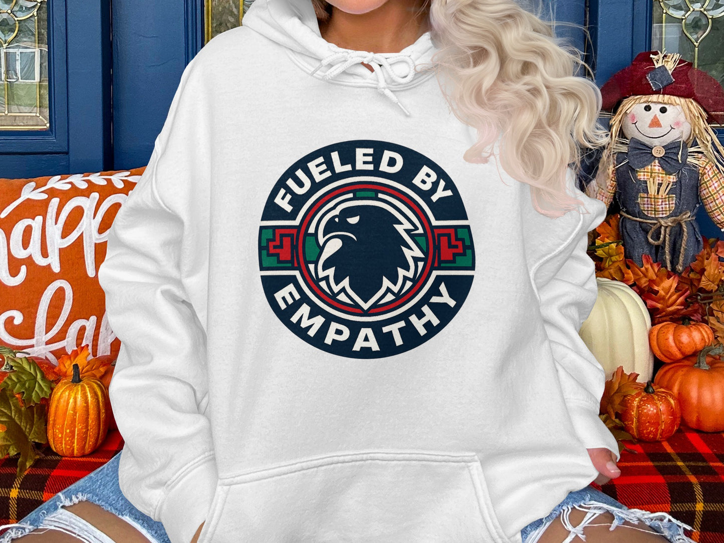 Fueled by Empathy Hawk Graphic Hoodie product