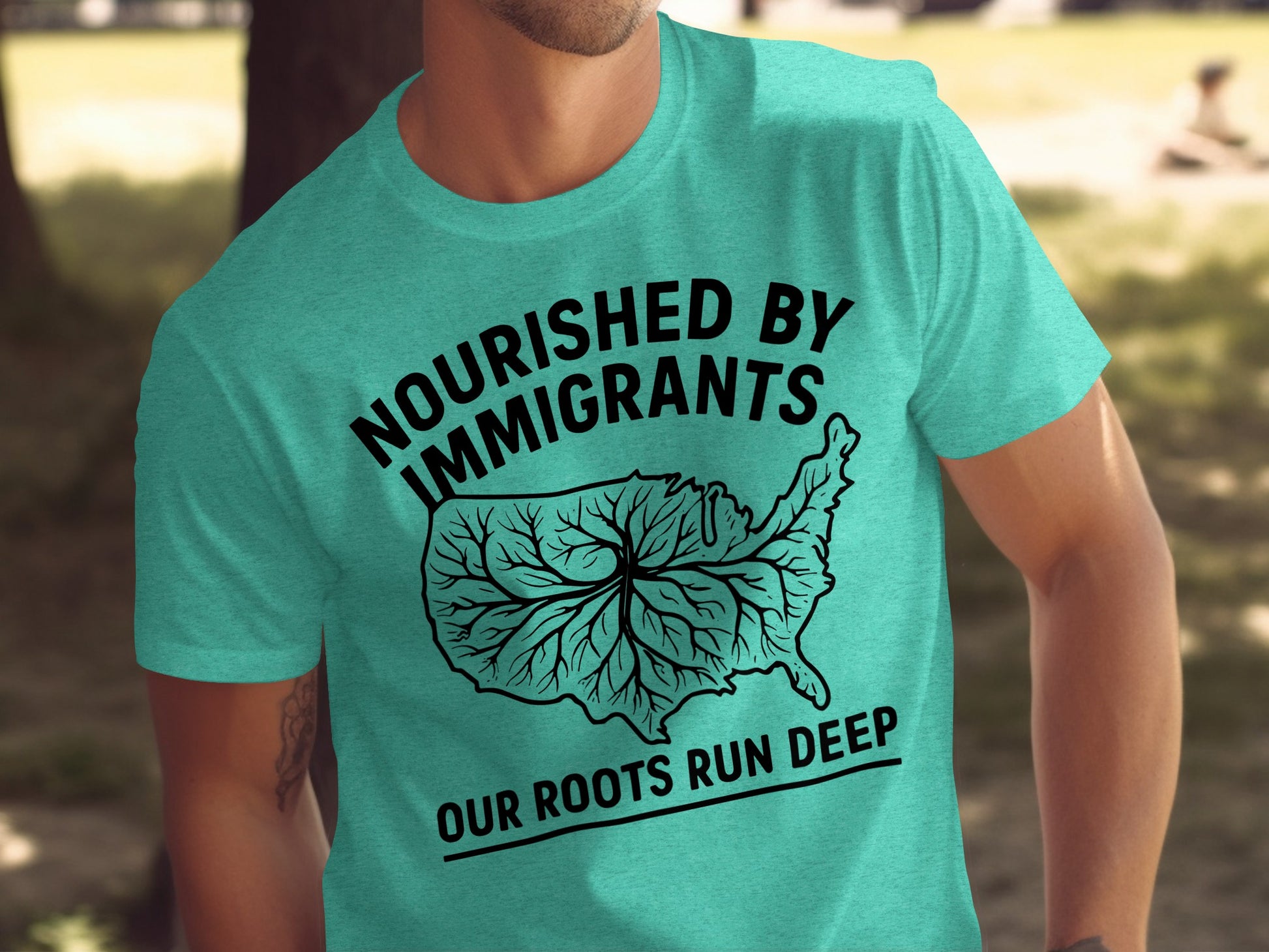 Nourished by Immigrants Roots Run Deep T-shirt product type