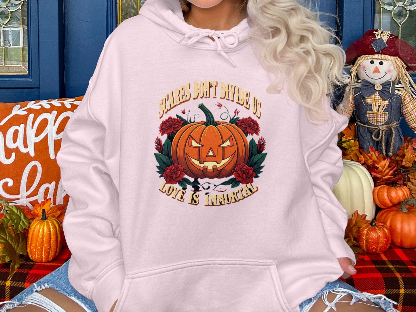 Scares Don't Divide Us Love Is Immortal hoodie product
