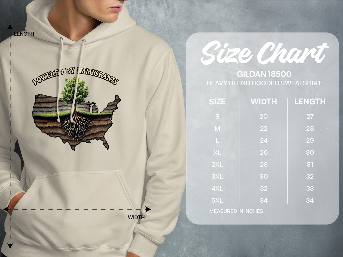Powered by Immigrants Hooded Sweatshirt product