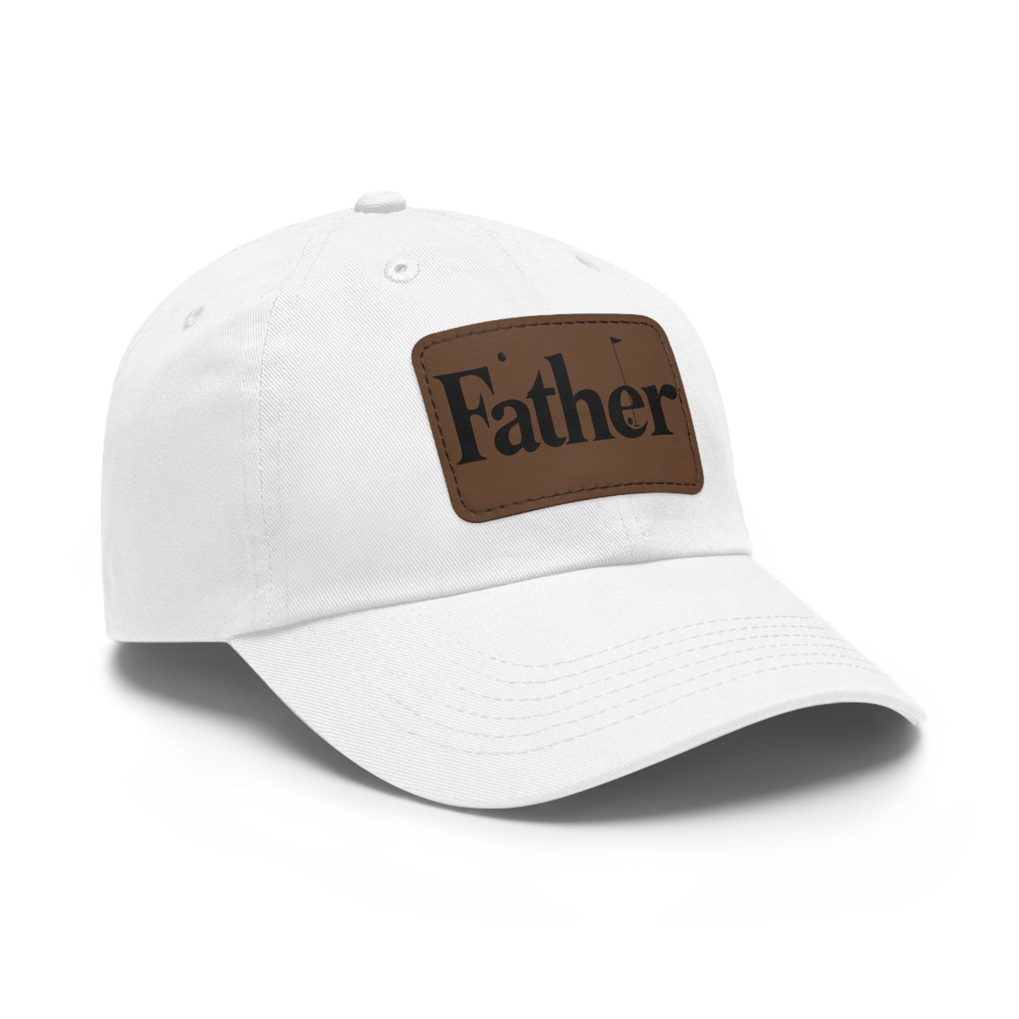 Stylish Father Dad Hat with Leather Patch - Perfect Gift for Dads