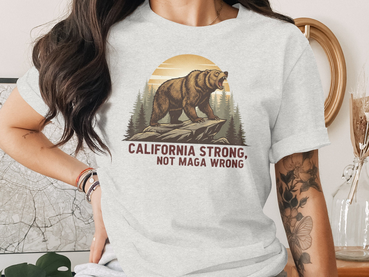 California Bear Graphic California Strong T-Shirt product