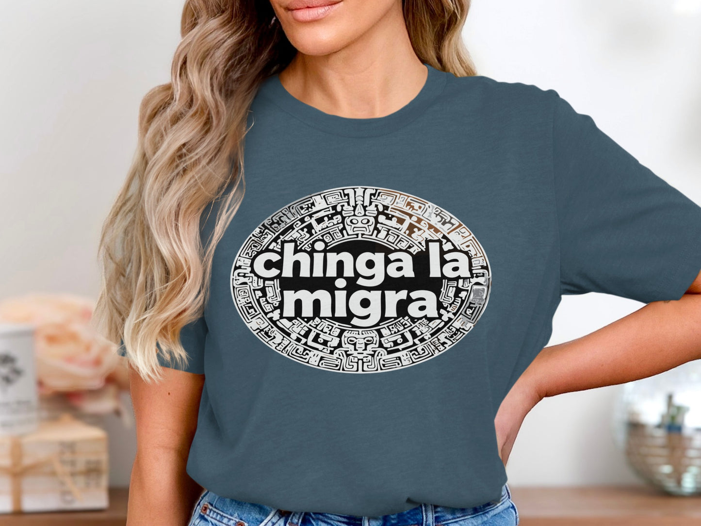 Chinga La Migra Graphic Statement T Shirt product