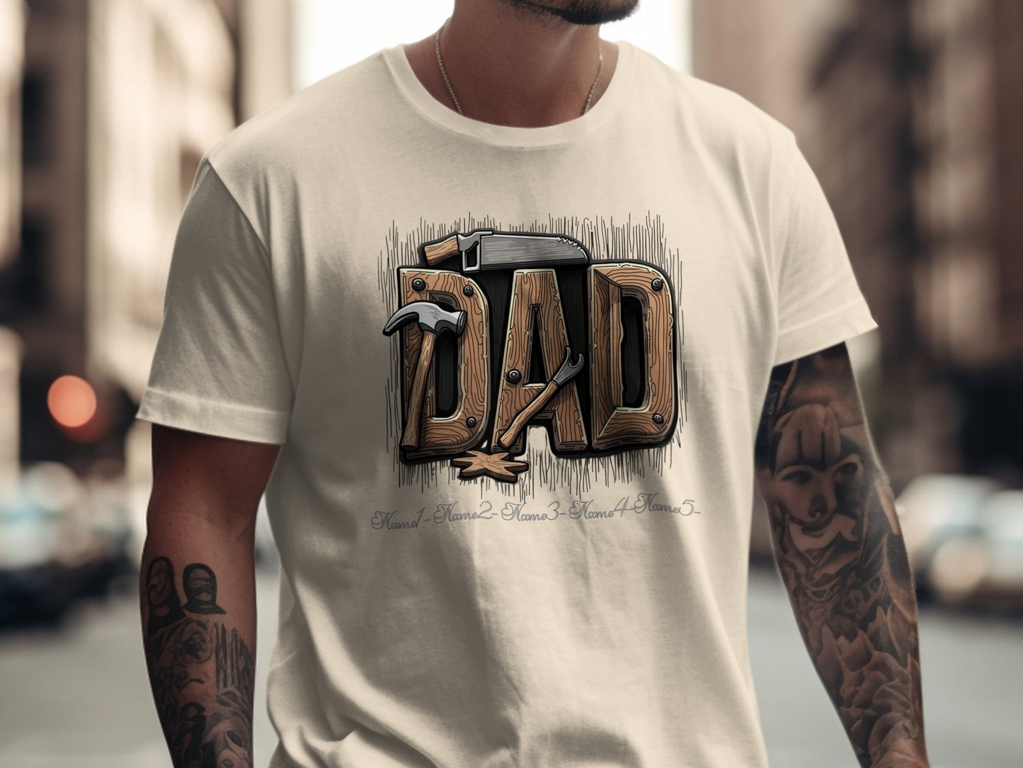 Hammer and Tools Dad Graphic T Shirt Product