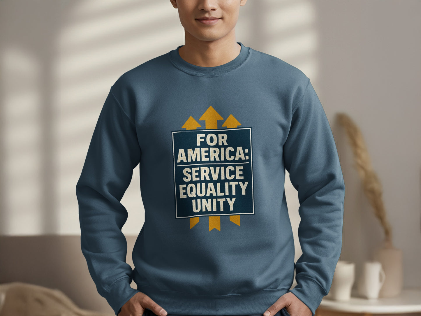 For America Service Equality Unity Sweatshirt product type