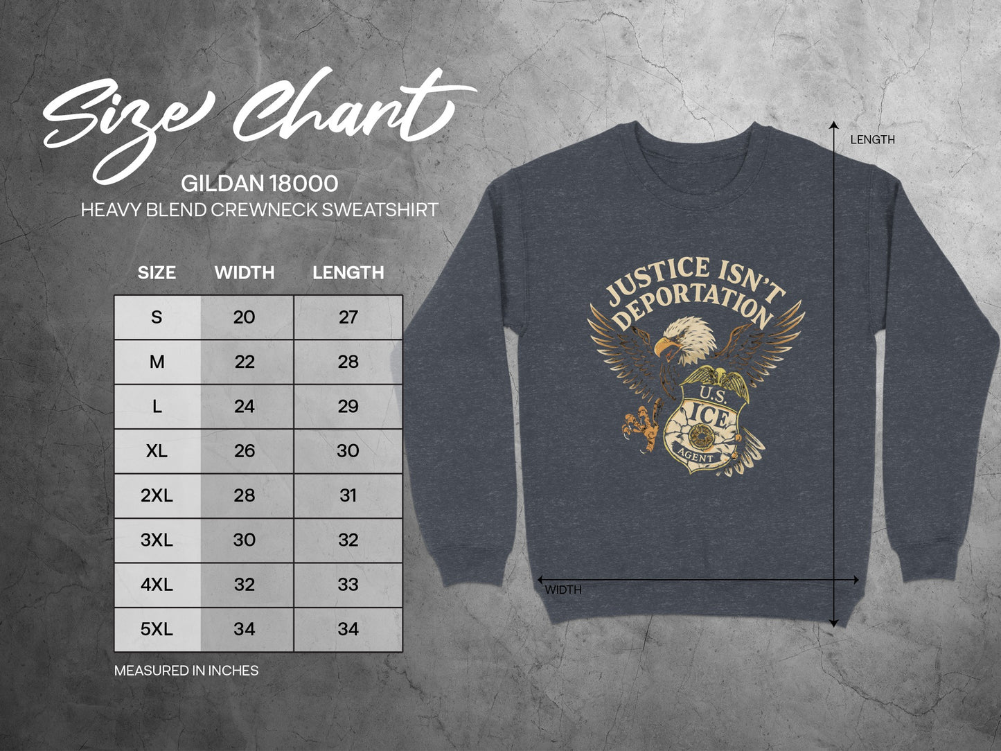 Justice Isn't Deportation Crewneck Sweatshirt product