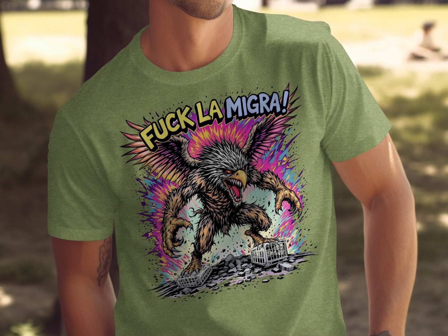 Fierce Creature Design Graphic T-Shirt Product