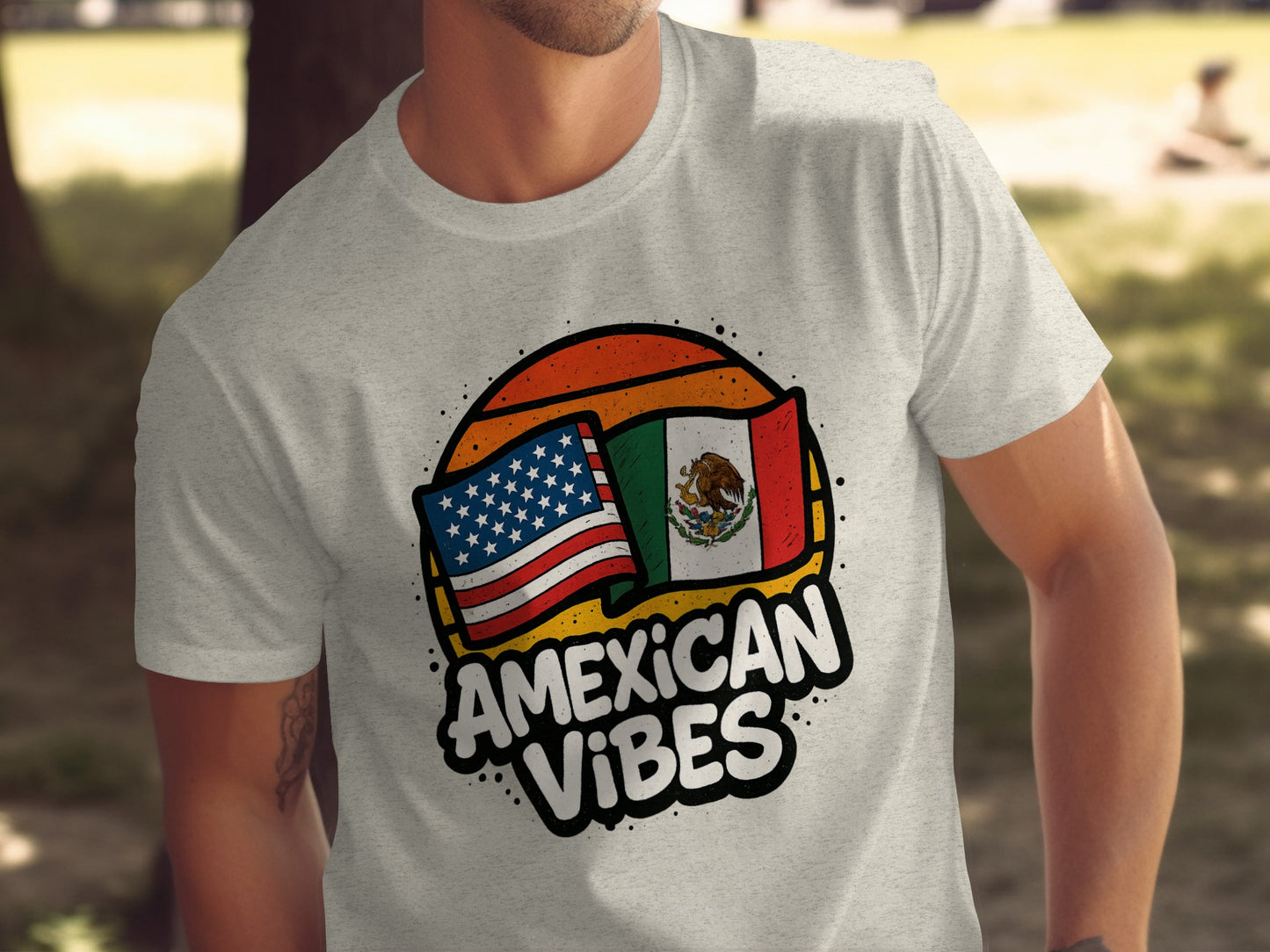 American Mexican Vibes Graphic T-Shirt product type