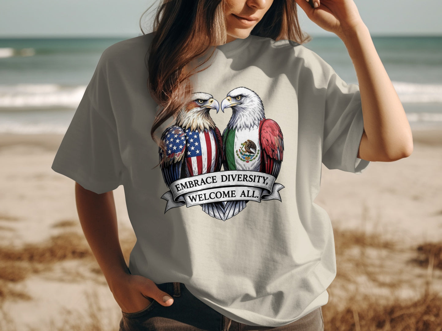 Embrace Diversity Welcome All Graphic Tee product
