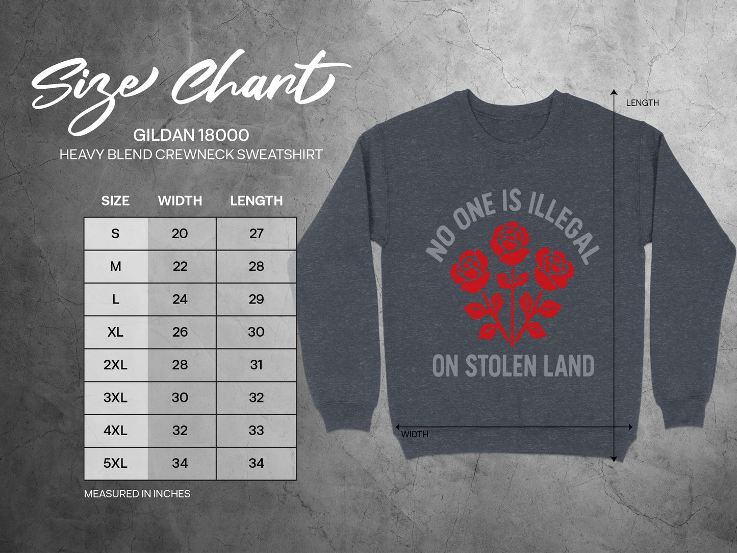 No One is Illegal on Stolen Land Sweatshirt product type