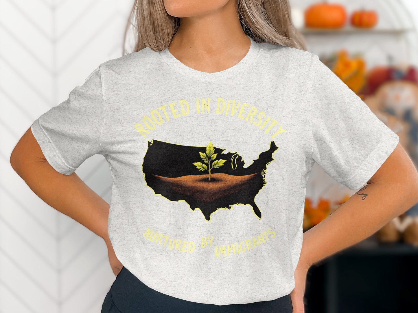 Rooted In Diversity USA Map Themed Shirt product