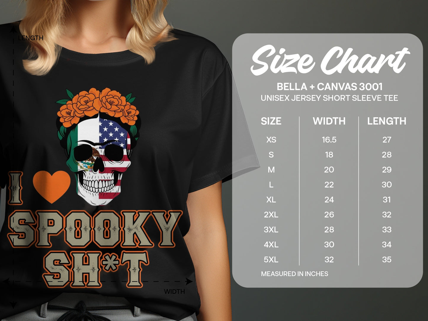 I Love Spooky Sh*t Skull Graphic Tee Shirt product type