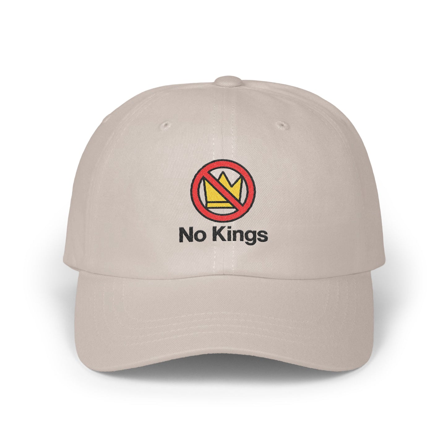 No Kings Embroidered Baseball Cap fashion product