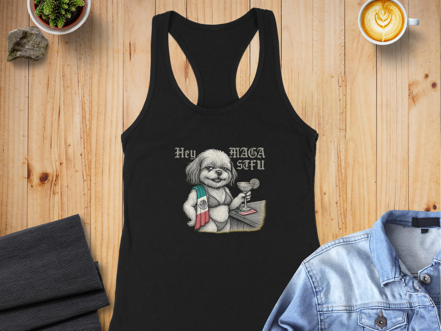 Hey Maga Sfu Graphic Dog Racerback Tank product