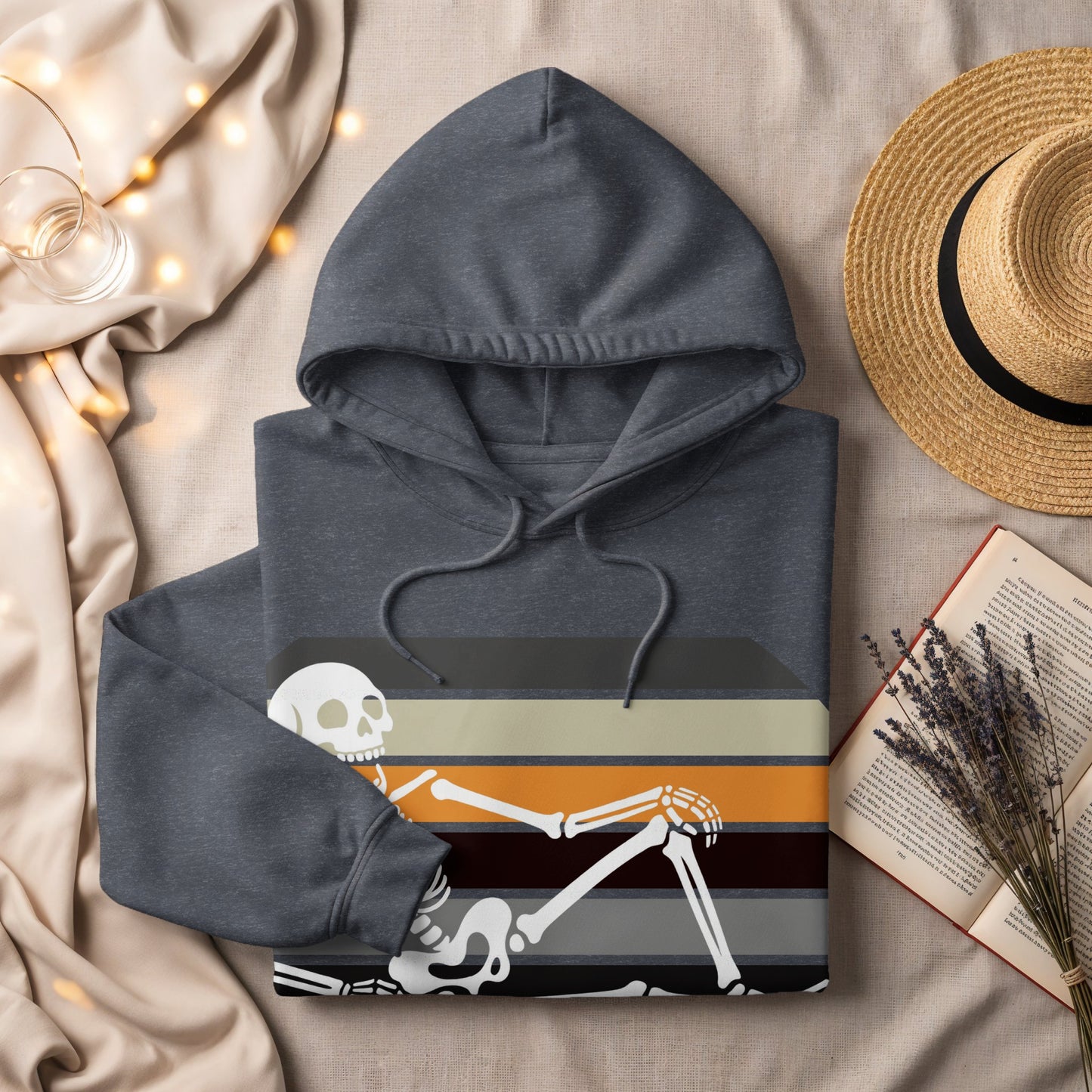Relaxed Skeleton Design Comfortable Hoodie product type