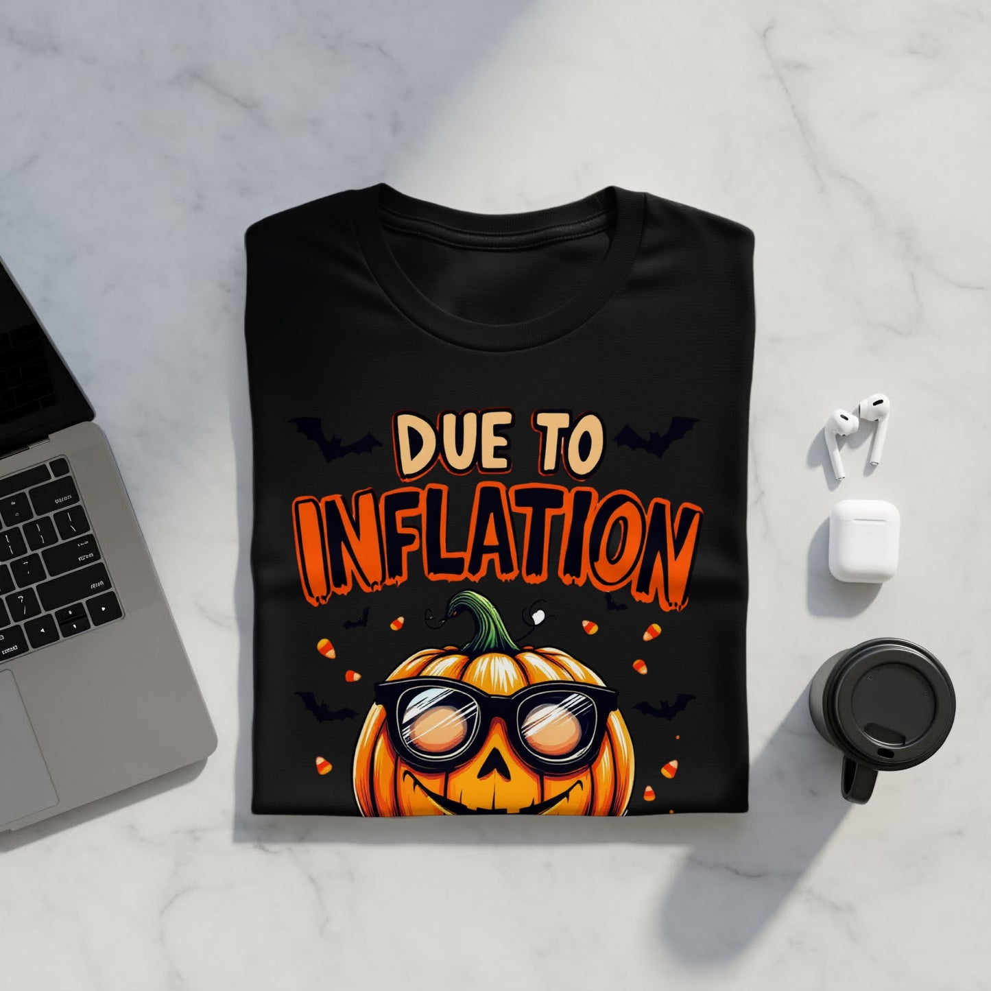 Due To Inflation Pumpkin Halloween T-shirt product type