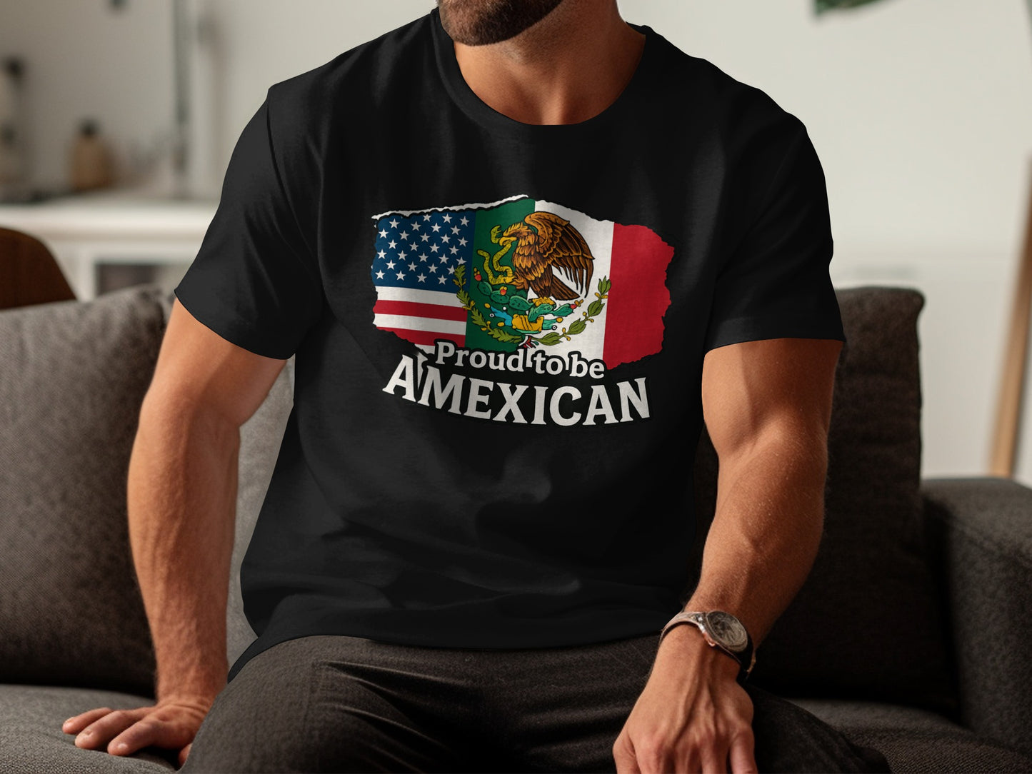 Proud to be AMEXICAN Flag Design Shirt product