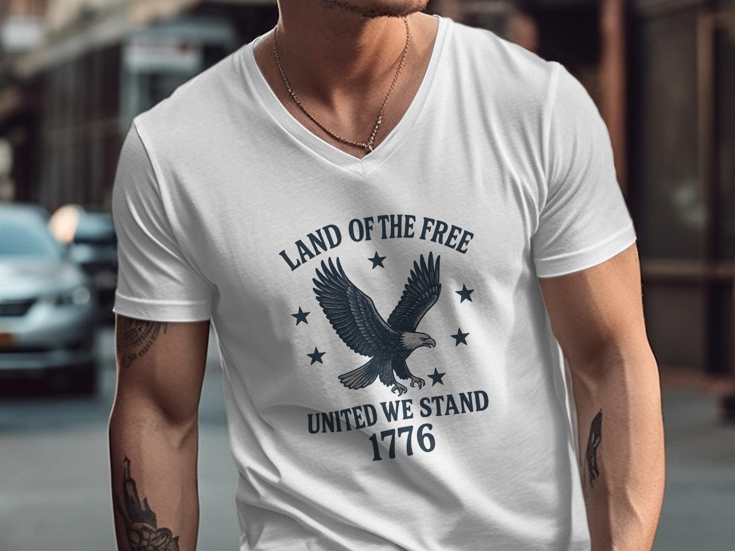 Land of the Free United We Stand 1776 T-shirt product