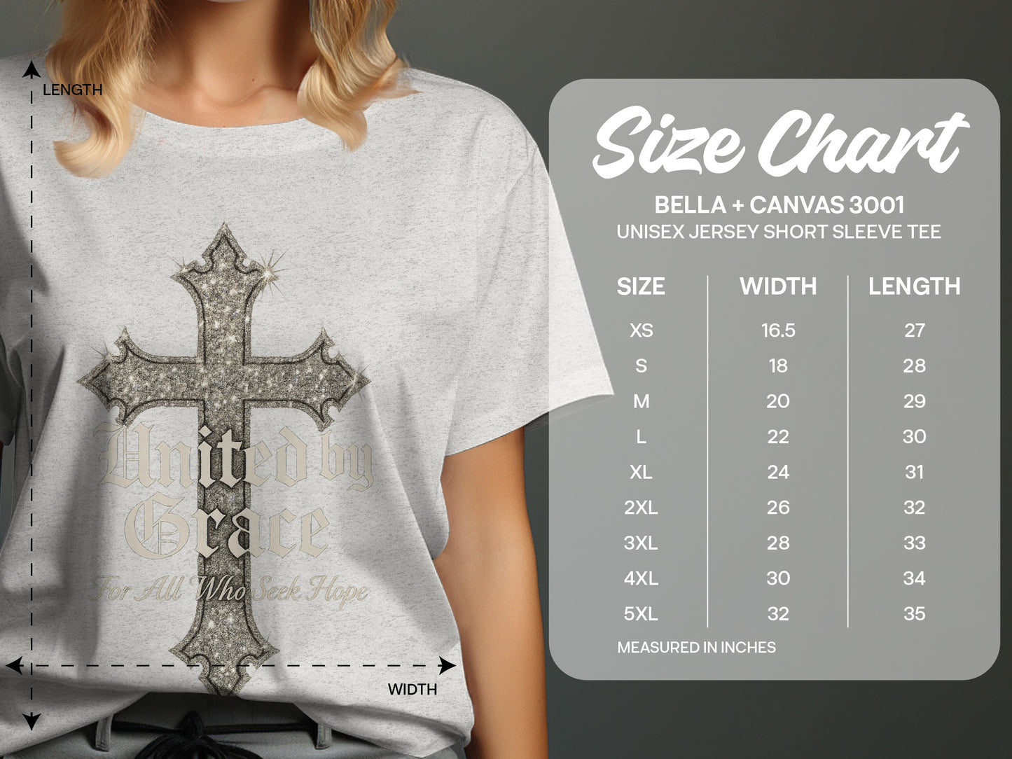 United by Grace Cross Graphic Unisex Short Sleeve Tee product