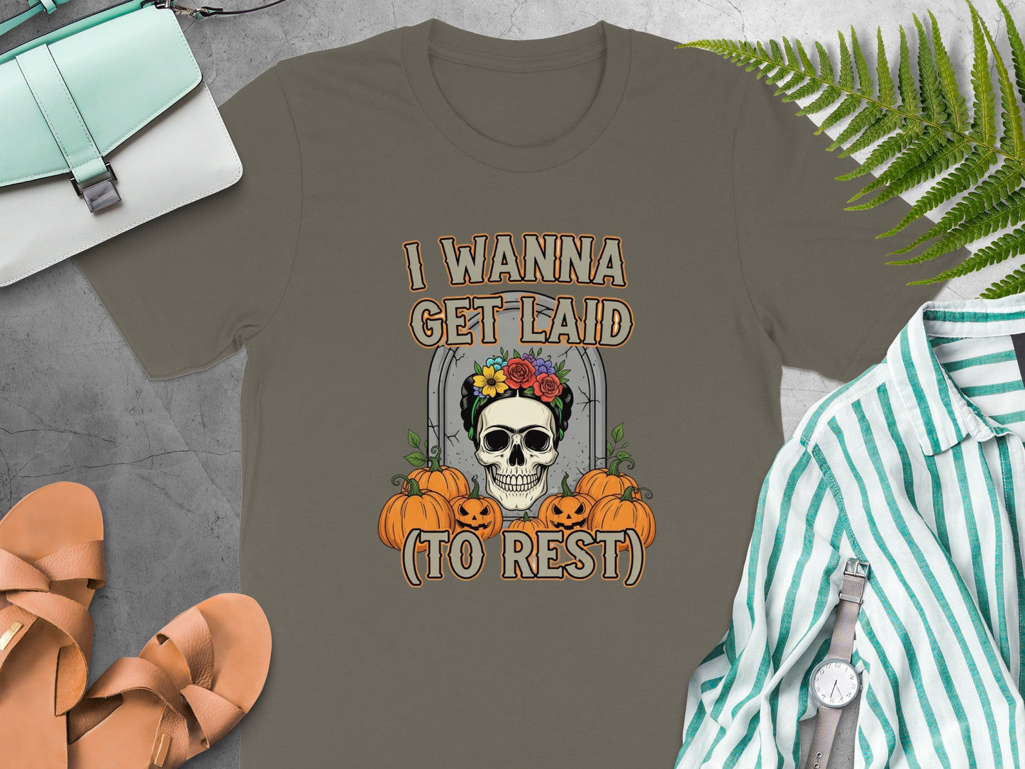 I Wanna Get Laid To Rest Halloween T-shirt product