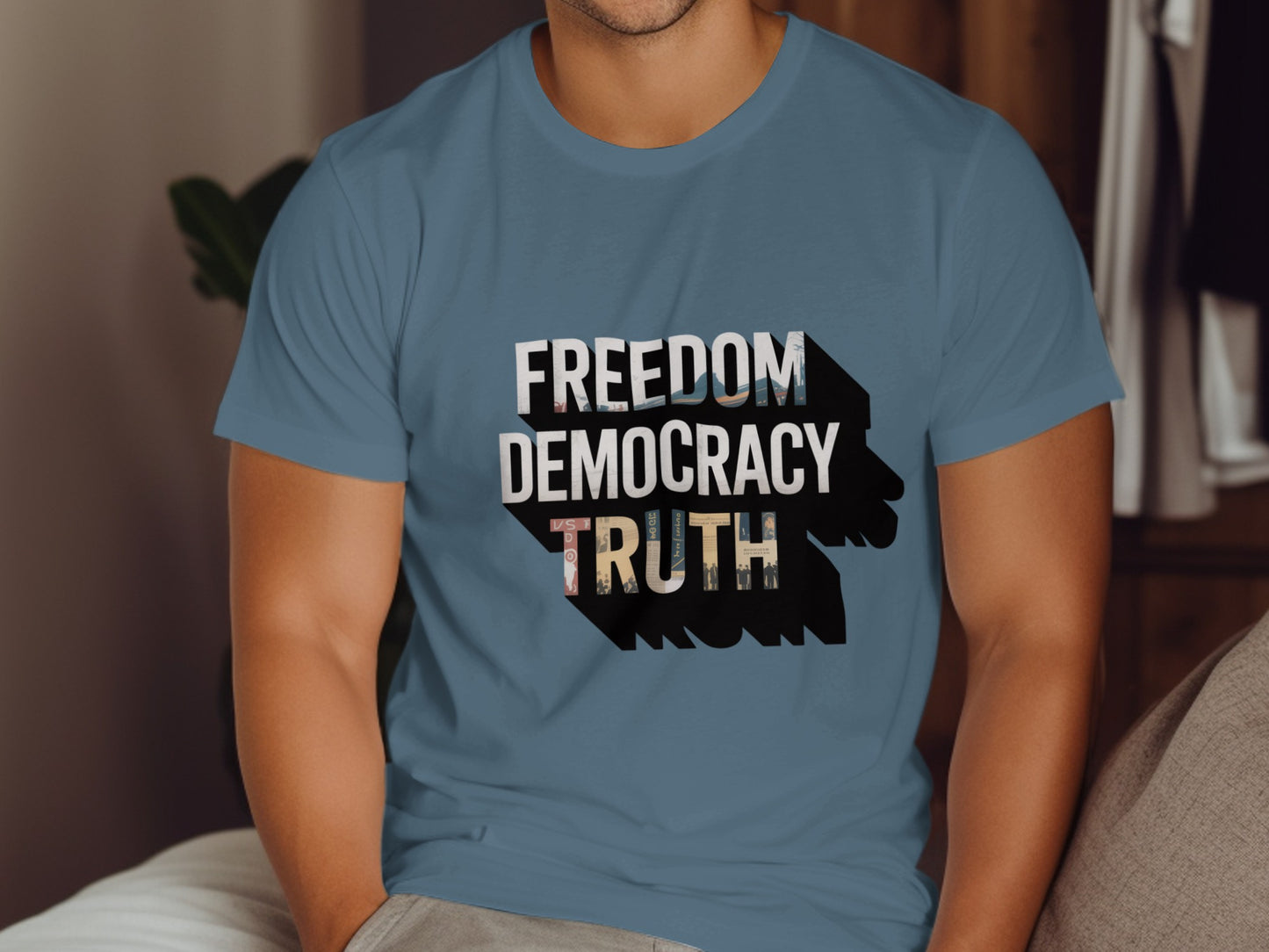 Freedom Democracy Truth Graphic Tee Shirt product