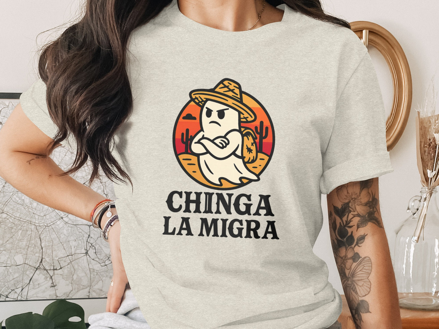 Chinga La Migra Graphic Tee Unique Statement Product