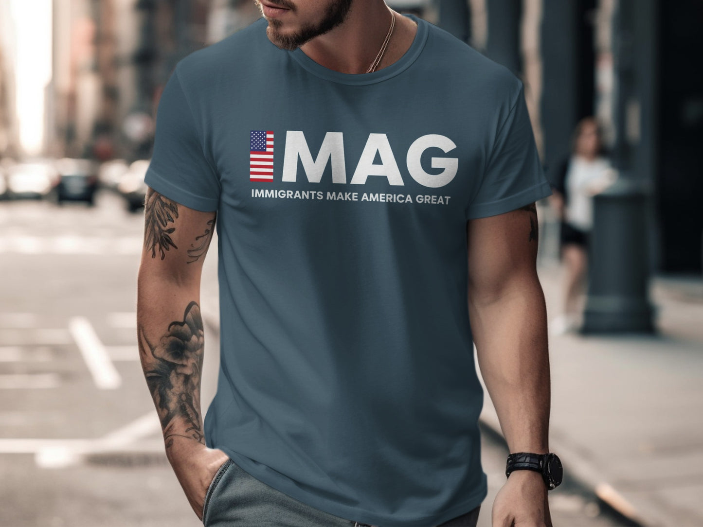 Immigrants Make America Great IMAG T-shirt product
