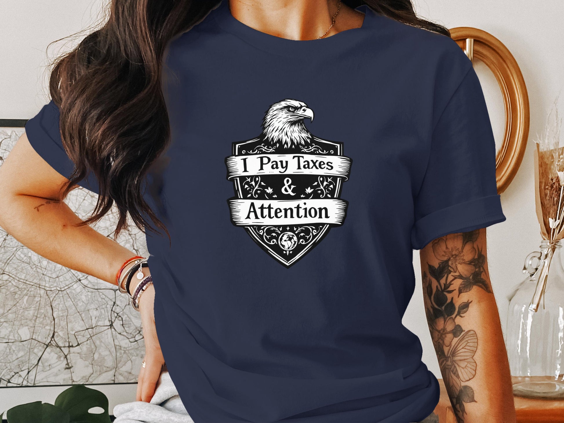 I Pay Taxes and Attention Graphic T-Shirt product type