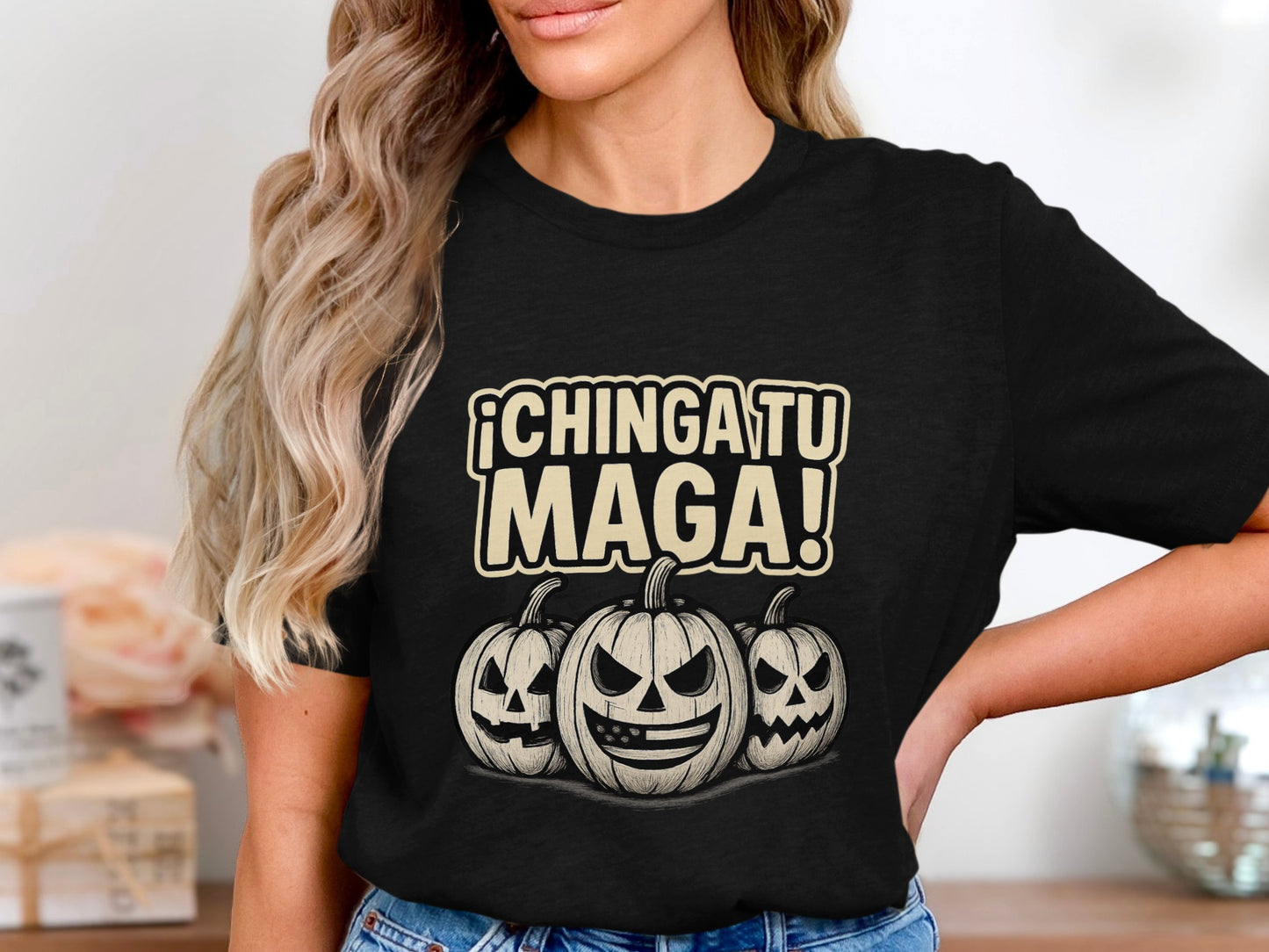 Funny Halloween Pumpkin Graphics Tees product type